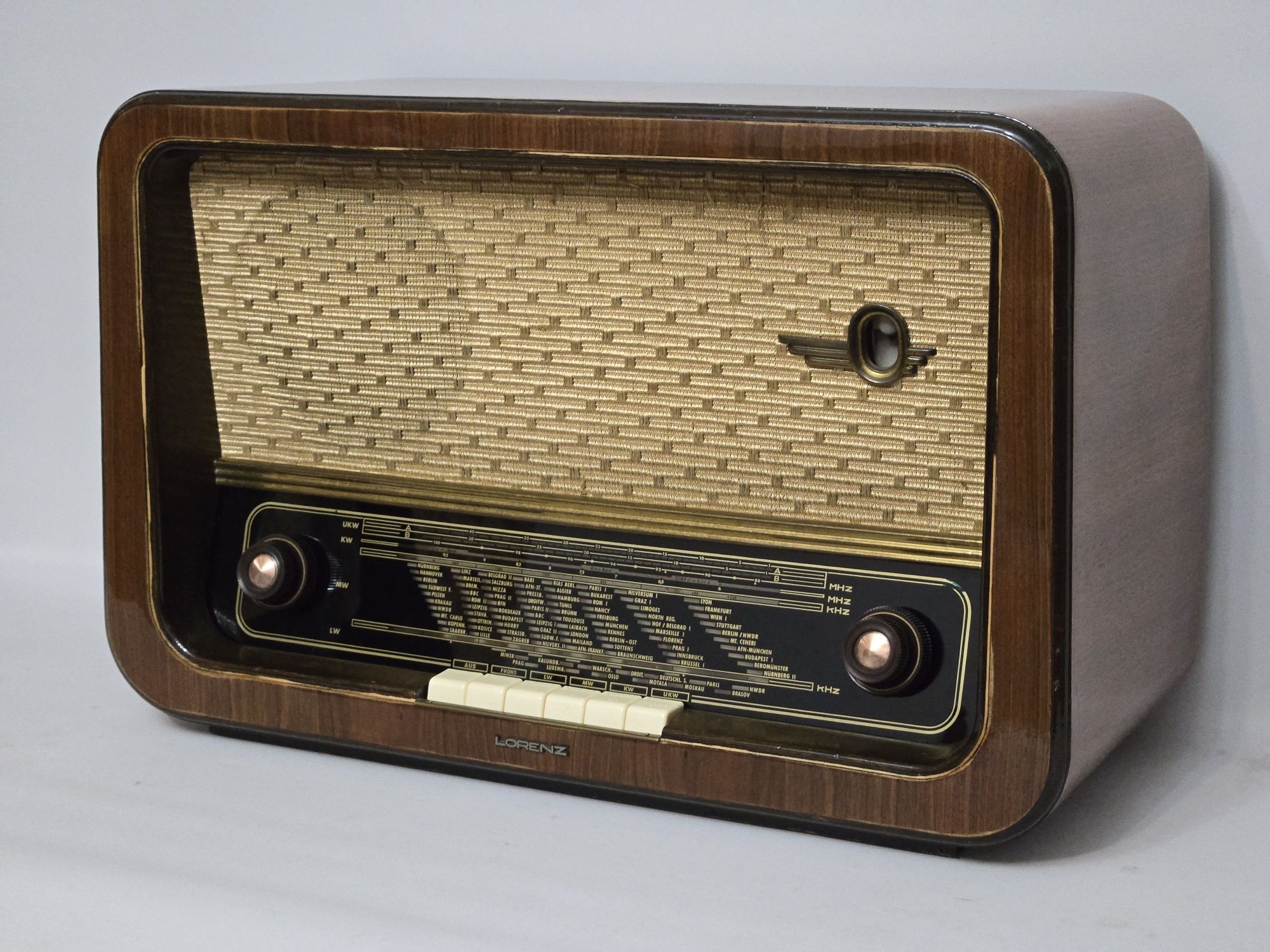 Rádio antigo reparado Lorenz