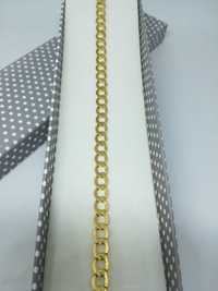 Złota bransoletka pancerka złoto 585 Długość  22,5 cm