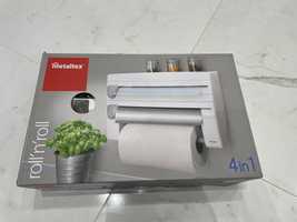 Держатель для бумаги Metaltex Roll-n-Roll 4-In-1, новый, Англия