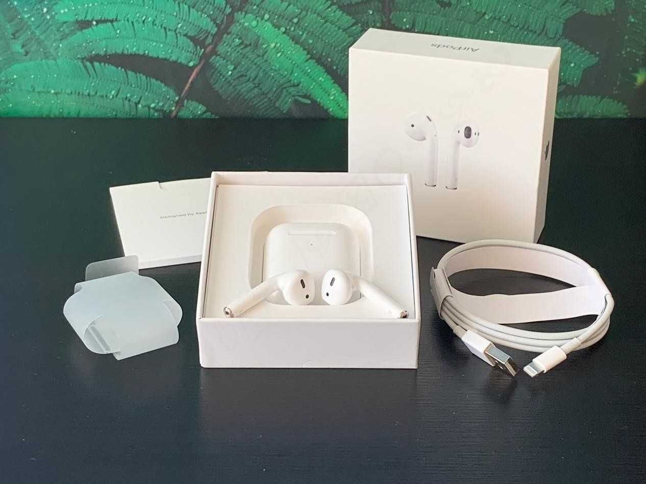 Навушники airpods 2 к Lux якість 1в1 + чехол в подарунок!!