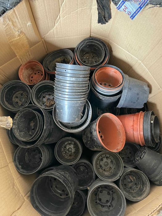 Sprzedam doniczki kwadratowe przemysłowe P 9: 05 litra pojemności.