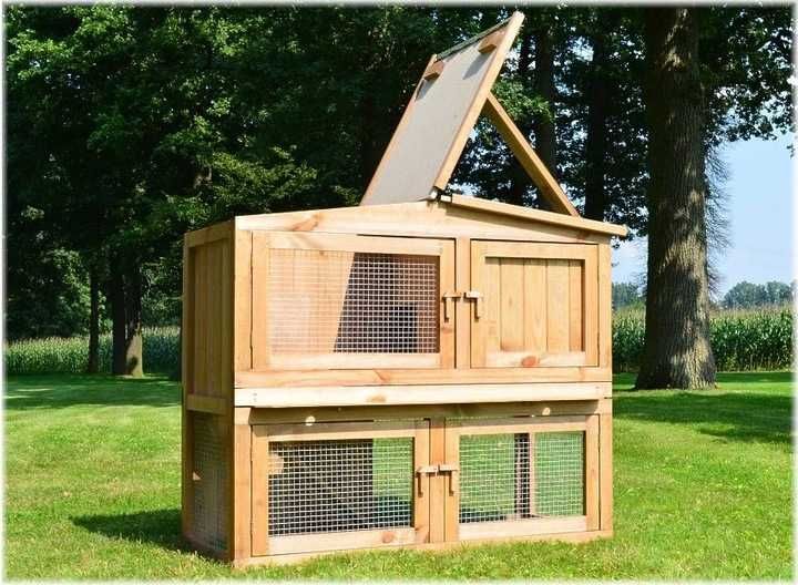 NOWA*wysyłka klatka dla królików chomików swinek morskich zólwia drewn