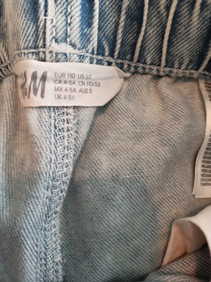 Spodnie krótkie chłopięce rozmiar 110 Zara H&M cena za całość