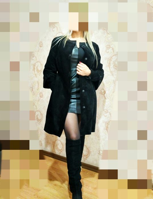 Стильный замшевый плащ Visconti