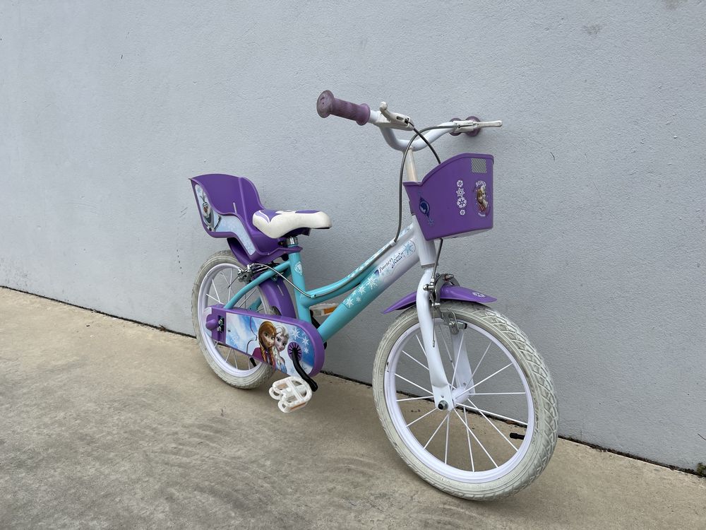 Bicicletacrianca menina da Frozen roda 16