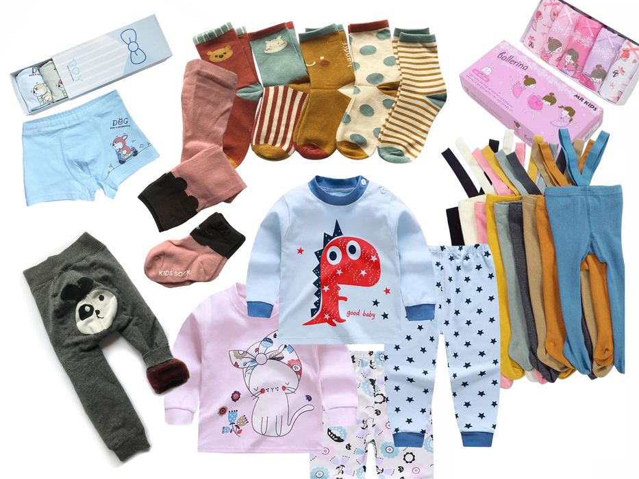 Дитячі товари (трусики, колготи, шкарпетки, піжами)