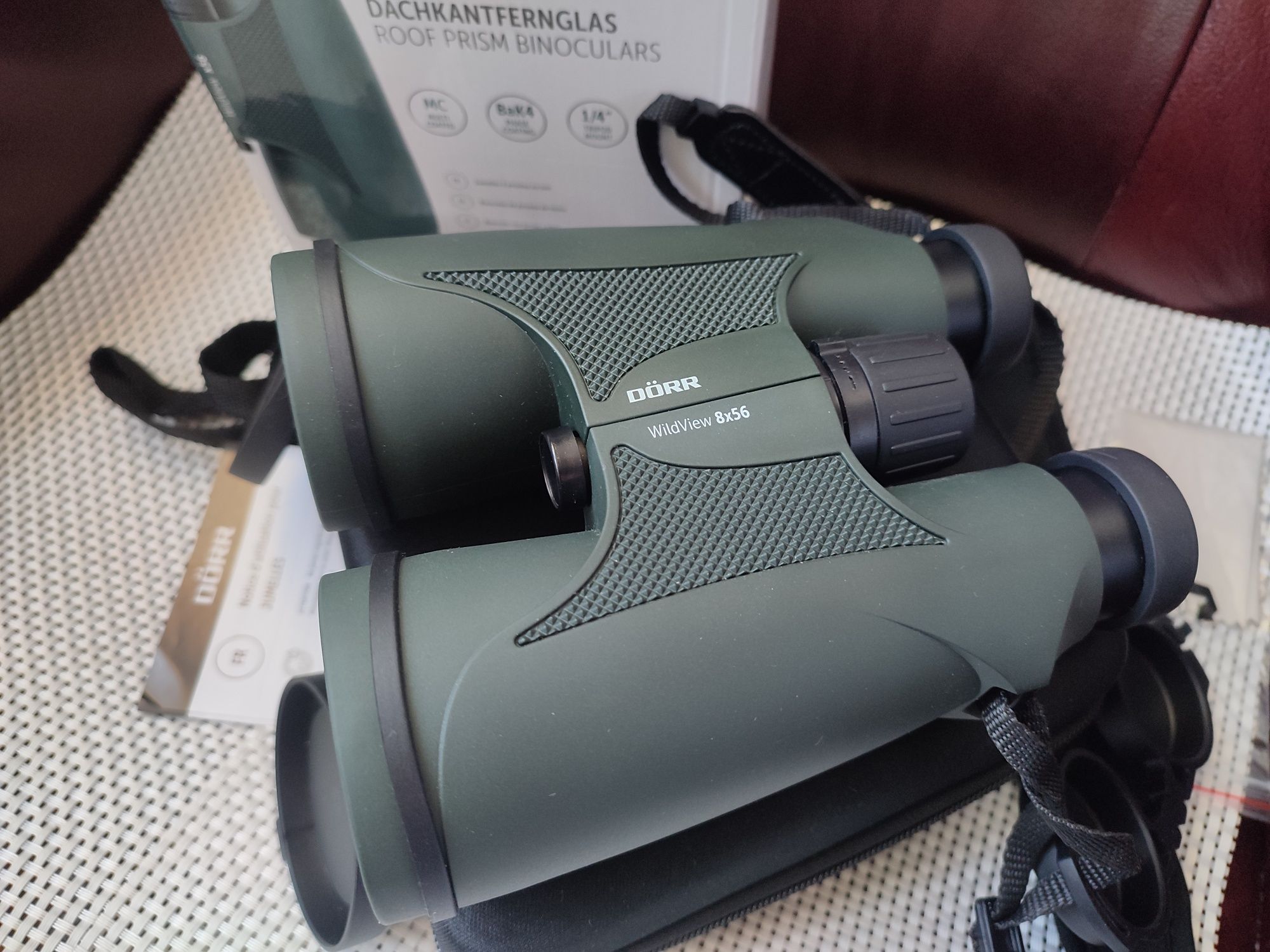 Бинокль призменный DORR WildView 8x56 GREEN (АЗОТ)