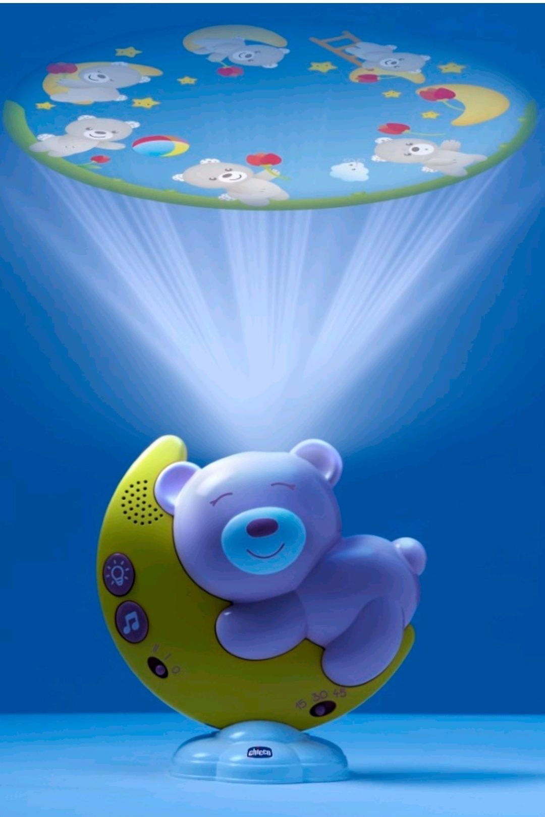 Chicco Next2Moon, baldachim z projektorem, 3w1, różowy