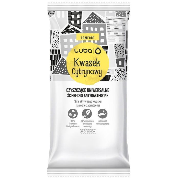 Luba Comfort ściereczki antybakteryjne uniwersalne Kwasek Cytrynowy 24