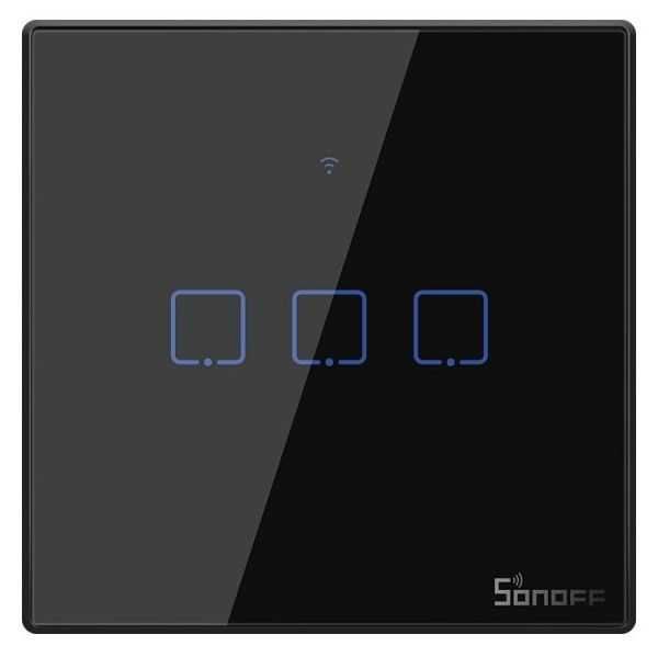 Interruptor Táctil Inteligente Sonoff Simples/Duplo/Triplo WiFi RF