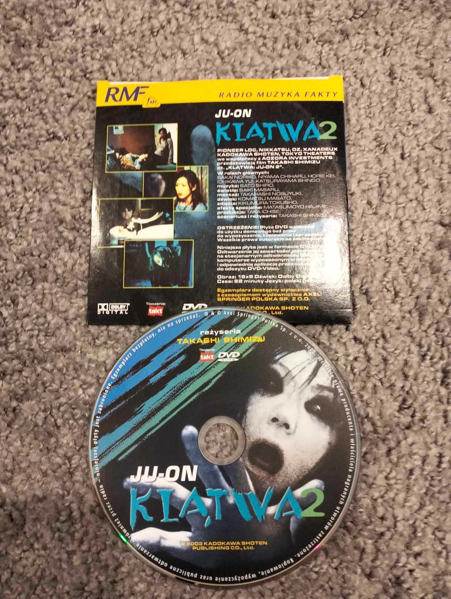 Klątwa Ju-on 2 film DVD
