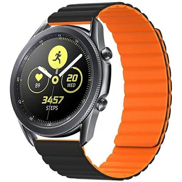 Beline Pasek Watch 22Mm Magnetic Czarno-Pomarańczowy Black/Orange