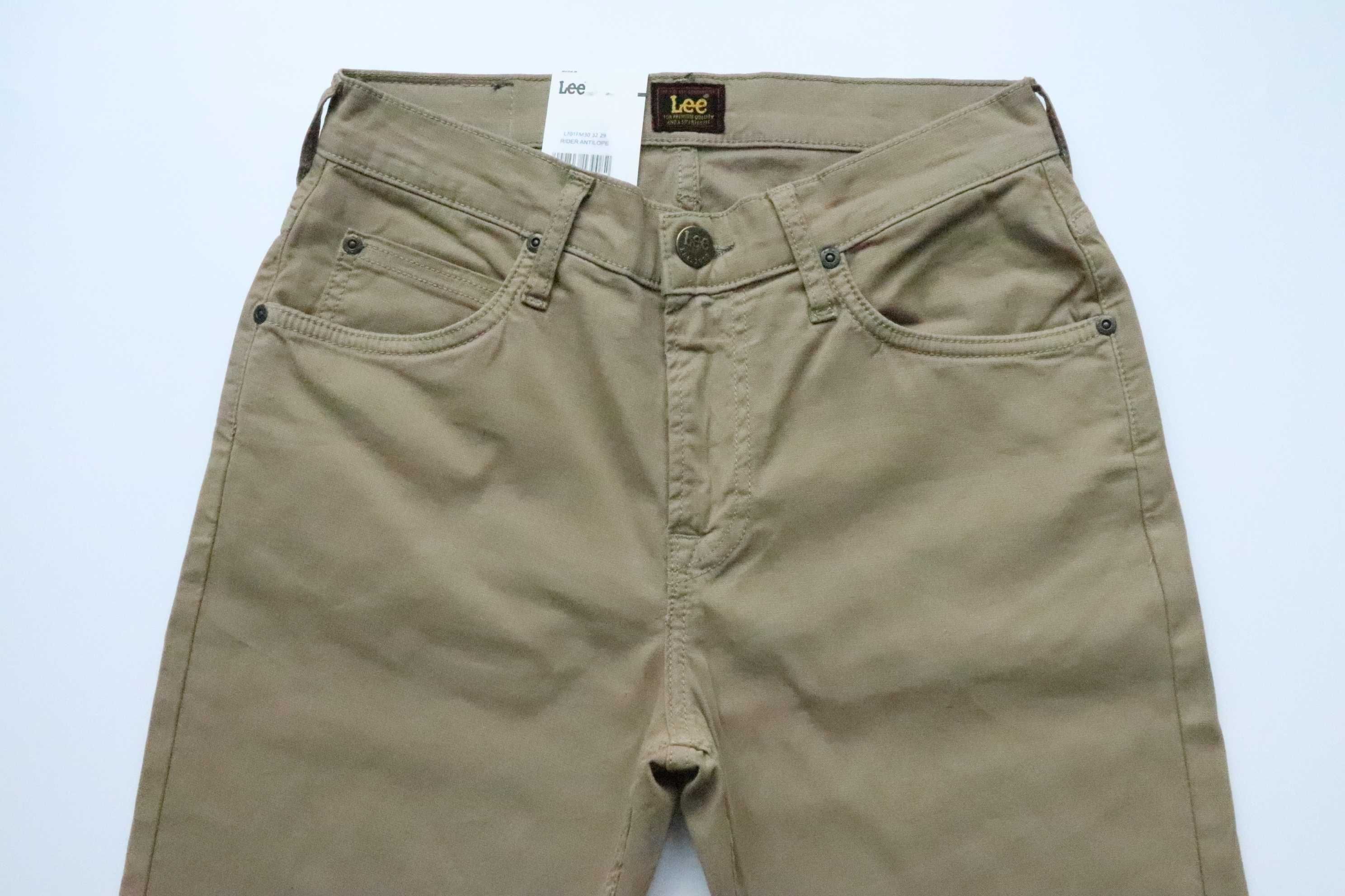 LEE RIDER W29 L32 męskie spodnie jeansy slim fit  nowe