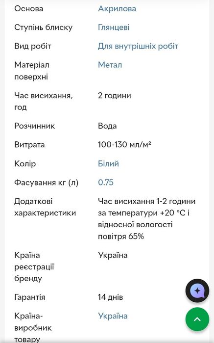 Емаль акрилова для радіаторів Triora 0,9 кг.