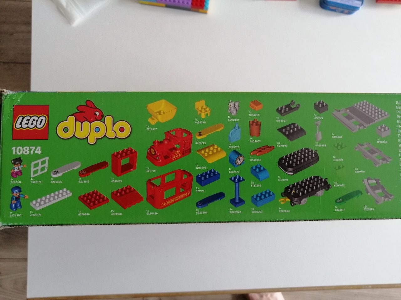 Lego Duplo 10874 Pociąg parowy. Stan bardzo dobry