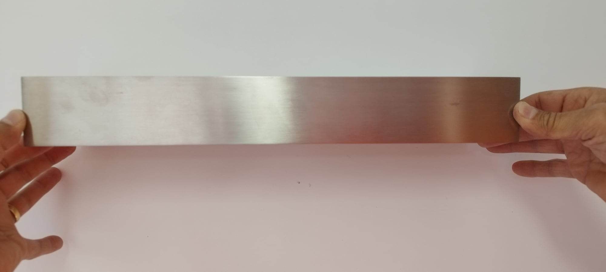 Candeeiro / Aplique aço inox e vidro para wc