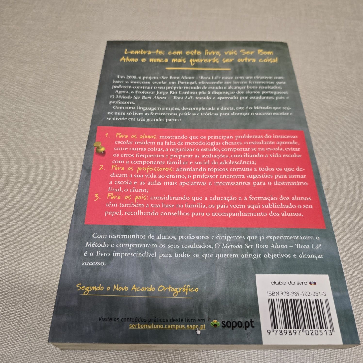 Livro  O Método de Ser Bom Aluno