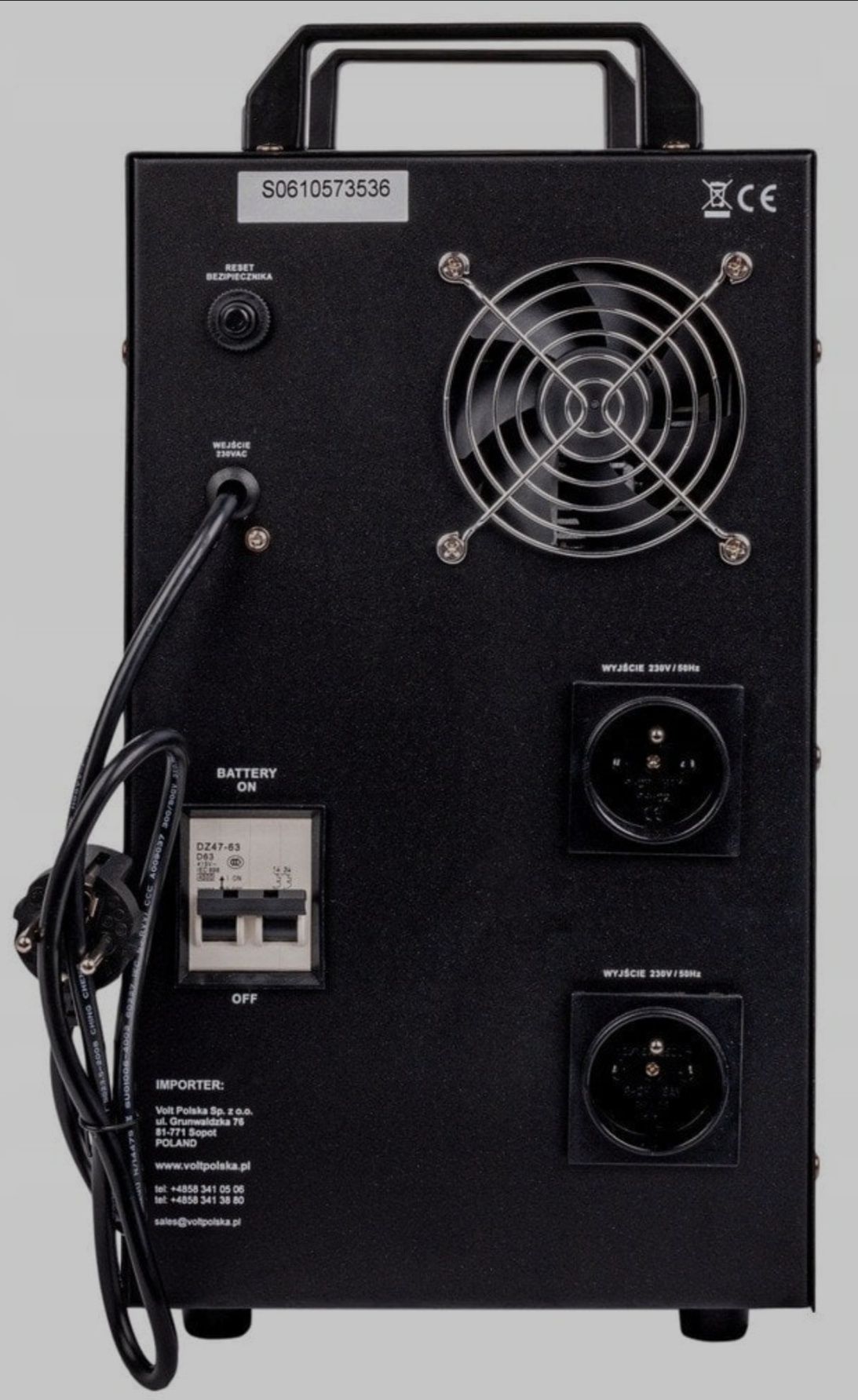 UPS Volt Sinus UPS 1000 + 45Ah - UPS z dużym akumulatorem PIEC kompute