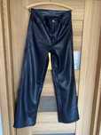 Spodnie woskowane wide leg