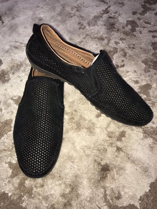 Чоловічі замшеві  туфлі- мокасини