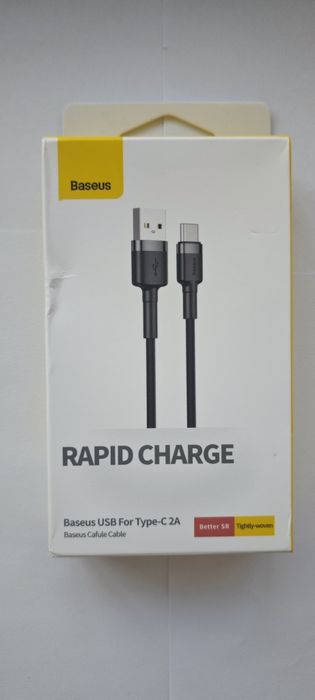 Baseus Cafule USB Type C кабель 3 метри швидка зарядка новий
