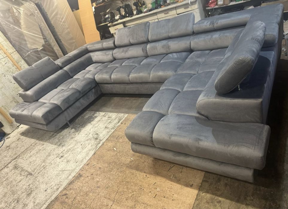 Naroznik Roki Stylowy L oraz U Pikowany  Funkcja spania Nowosc