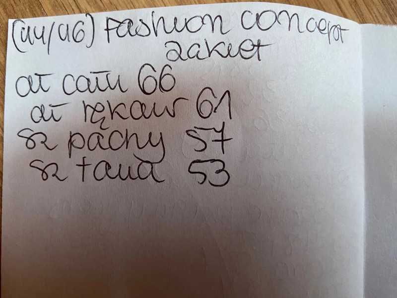 44 46 fashion concept szara marynarka paski zakiet xxxl +size