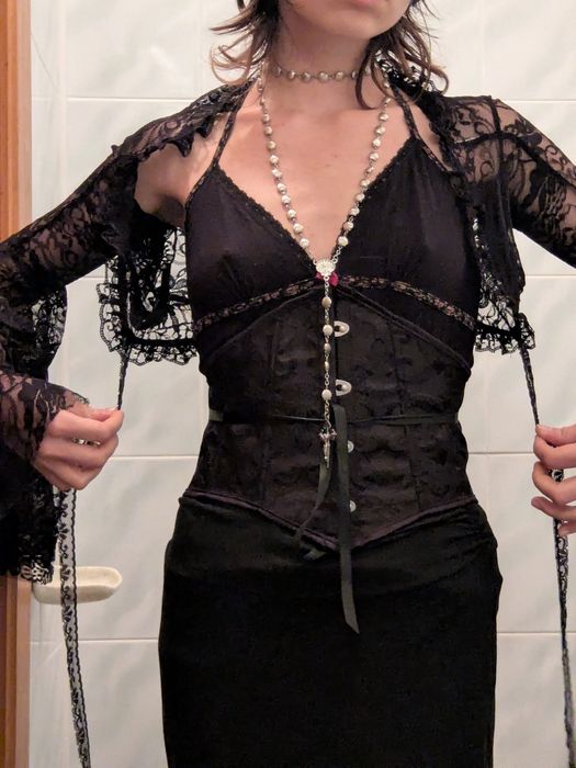 Болеро накидки готичні рукава довгі мереживні