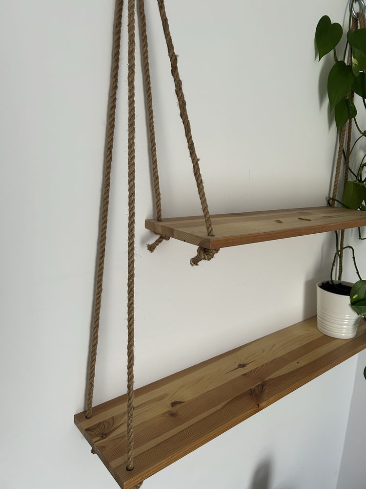 Półka wisząca boho handmade