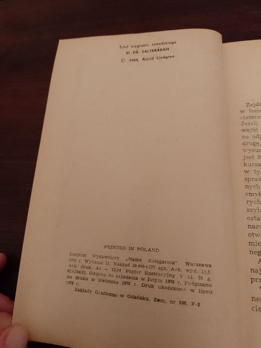 Astrid Lindgren, Dlaczego się kąpiesz w spodniach wujku