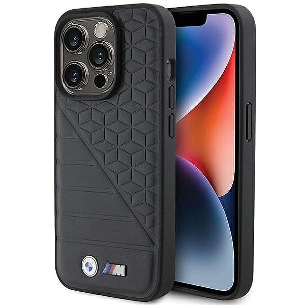 Etui BMW Bi Pattern na iPhone 15 Pro - czarne