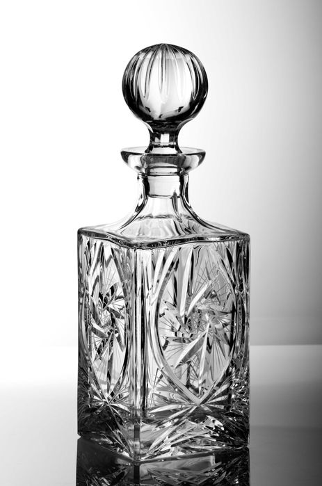 Nowa Karafka Kryształowa do Whisky 0.7l hand made