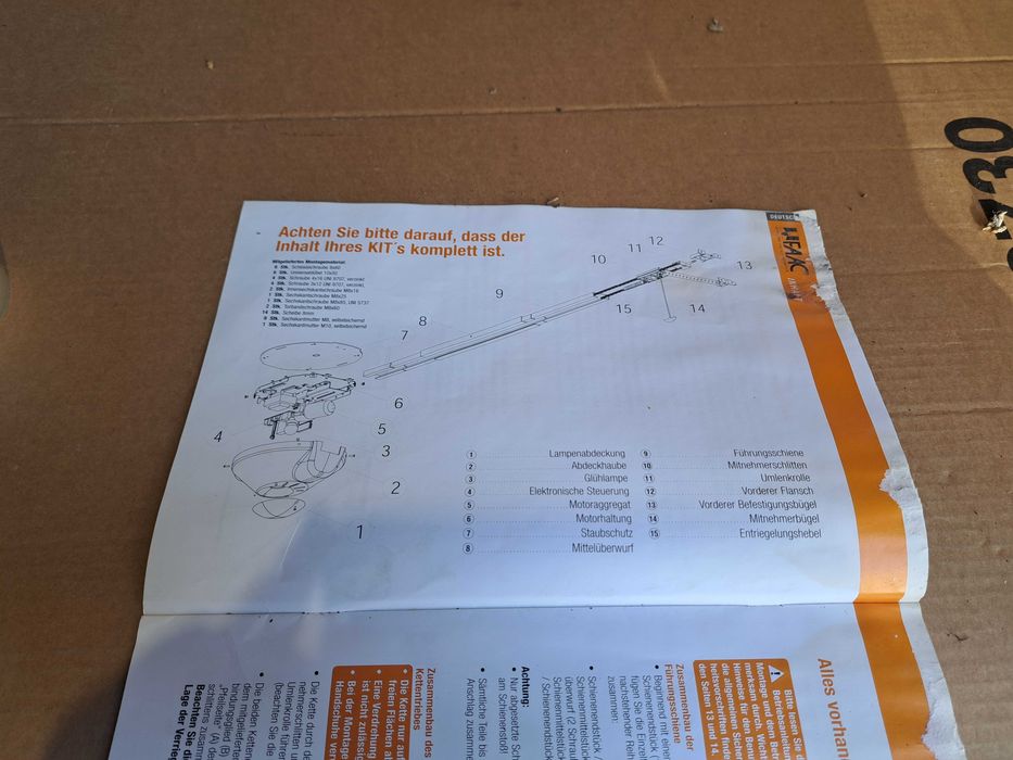 napęd bramy garażowej FAAC Alpha Kit D garagentorantrieb