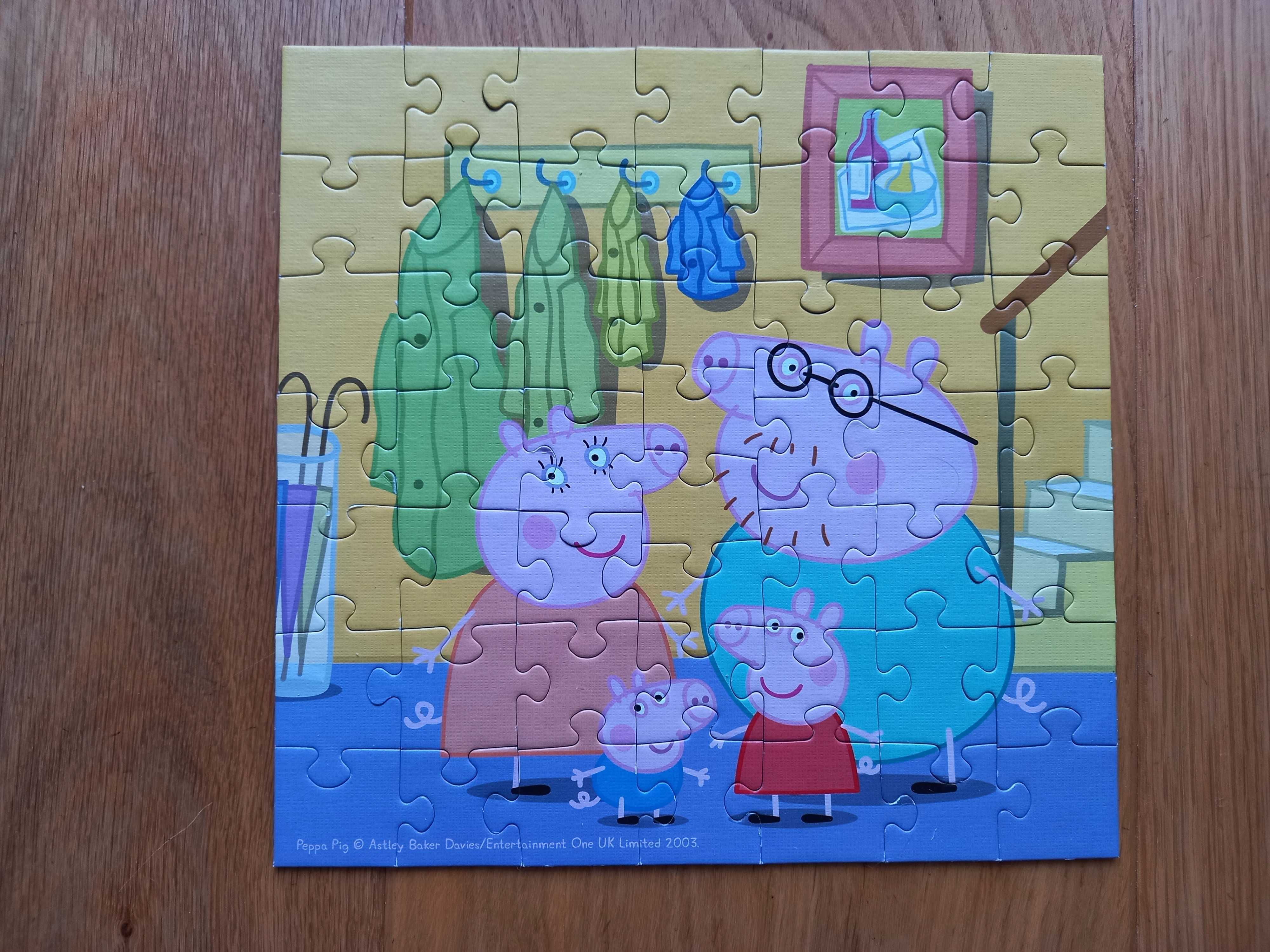 Puzzle Trefl 3w1 Świnka Peppa - stan idealny