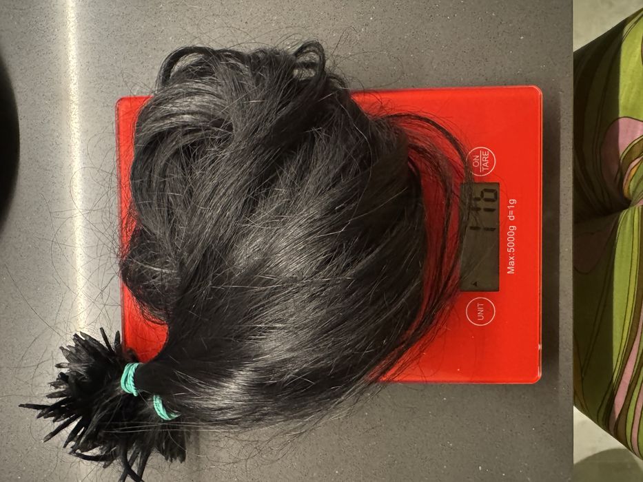 Волосы для наращивания 75 см черные