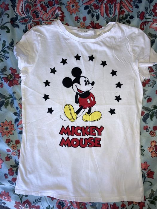 Zestaw 2 bluzeczek koszulek, Mickey i Tweety, H&M 158 164