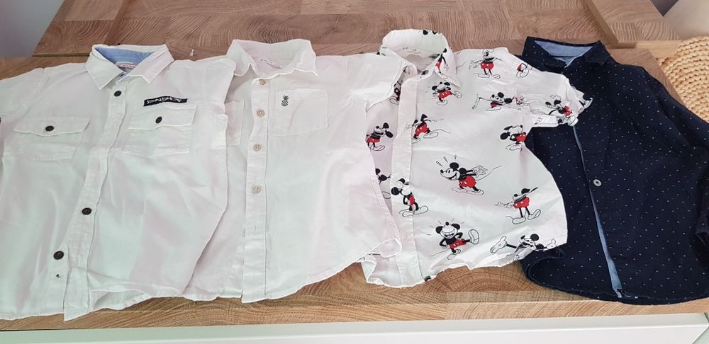 Paka ubrań 116 bluzy, koszule, spodnie, koszulki