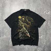 spiral skeleton y2k rap t-shirt | репова футболка кості черепа