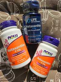 Now Foods Astaxanthin астаксантин антиоксидант life extension 4 10 мг