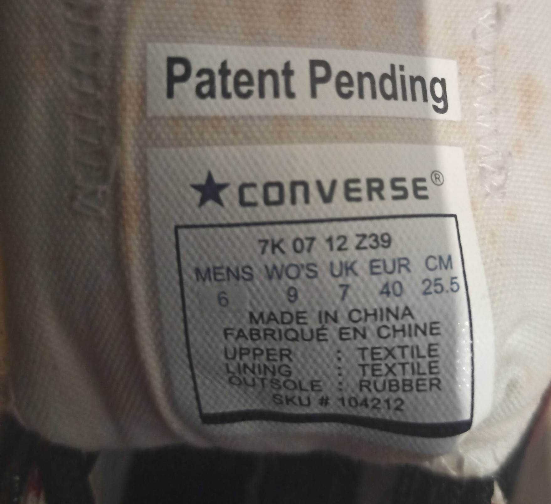 Converse patent pending dwukolorowe rozm.40