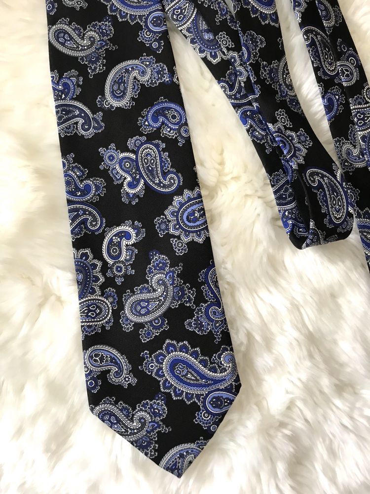 Красивый шелковый галстук Франция пейсли краватка шовкова
