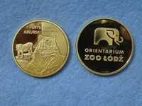 Złota Polska Zoo Orientarium Łódź Tygrys amurski medal moneta NOWY