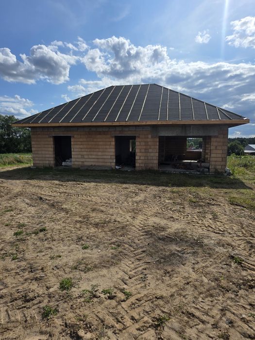 Dom w trakcie budowy. Głuszyna