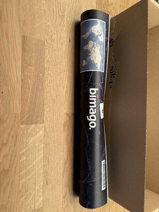 Fototapeta premium "Mapa świata retro" Bimago szer.200cm wys.140cm