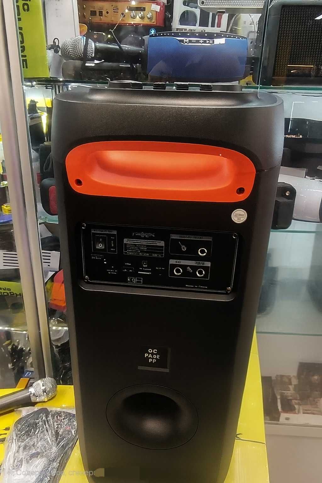 Колонка портативная ZXX 1200 Вт с пультом, микрофоном и TWS-функцией.