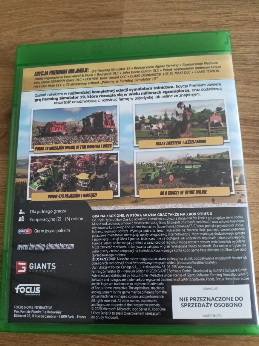 Farming Simulator 19 Xbox one -pl wersja językowa