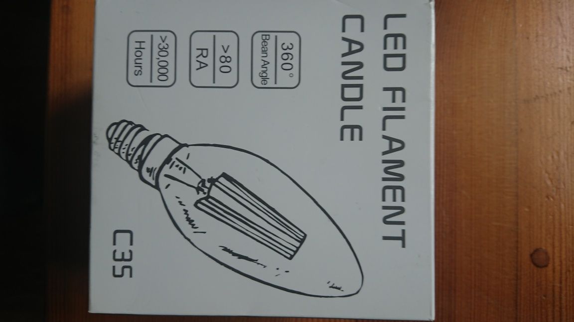 Лампи (6 штук) світлодіодні декоративні Едісона 2700K E14