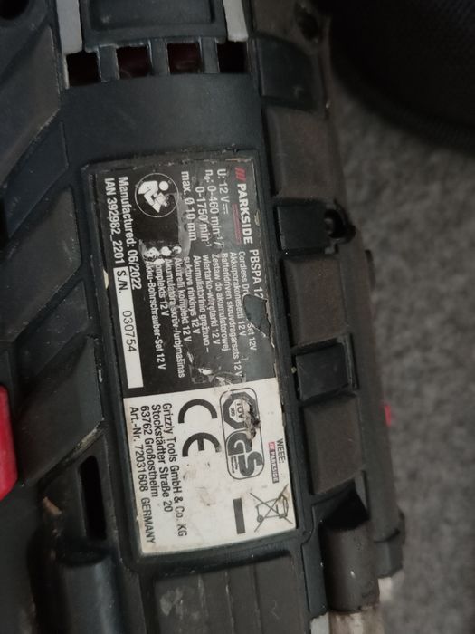 Wkrętarka Parkside PERFORMANCE PBSPA 12 B2 dwie baterie  + ładowarka