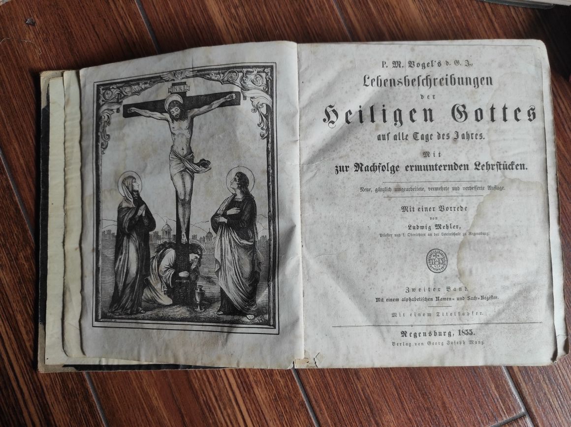 Książka Lebensbeschreibung der heiligen Gottes 1855