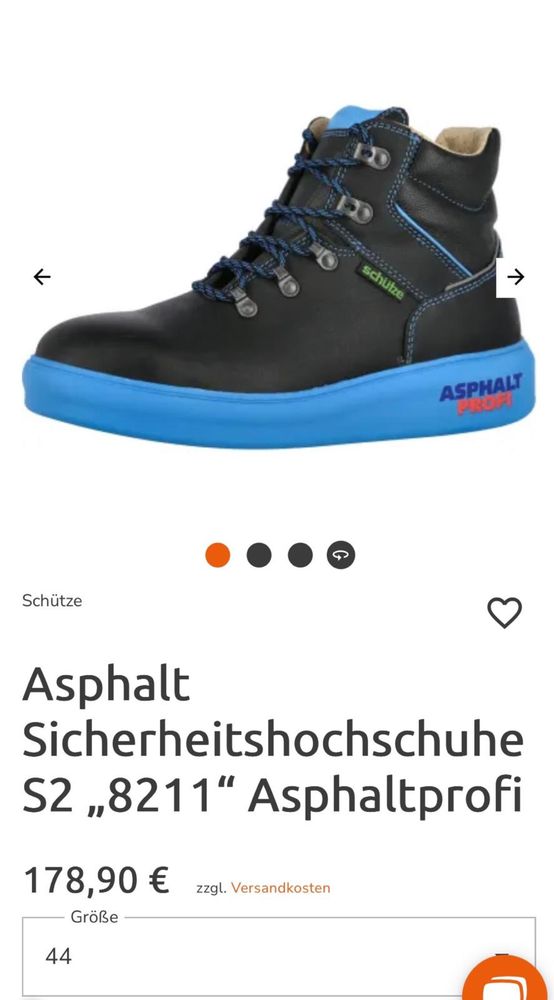 Buty do asfaltu Schutze r. 44